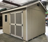 10X12 With Wood Panel Siding ** Roofline - 5/12 Ranch Gable** Located in Alexandria Minnesota