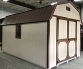 10X16 With Wood Panel Siding Located in Marshall Minnesota