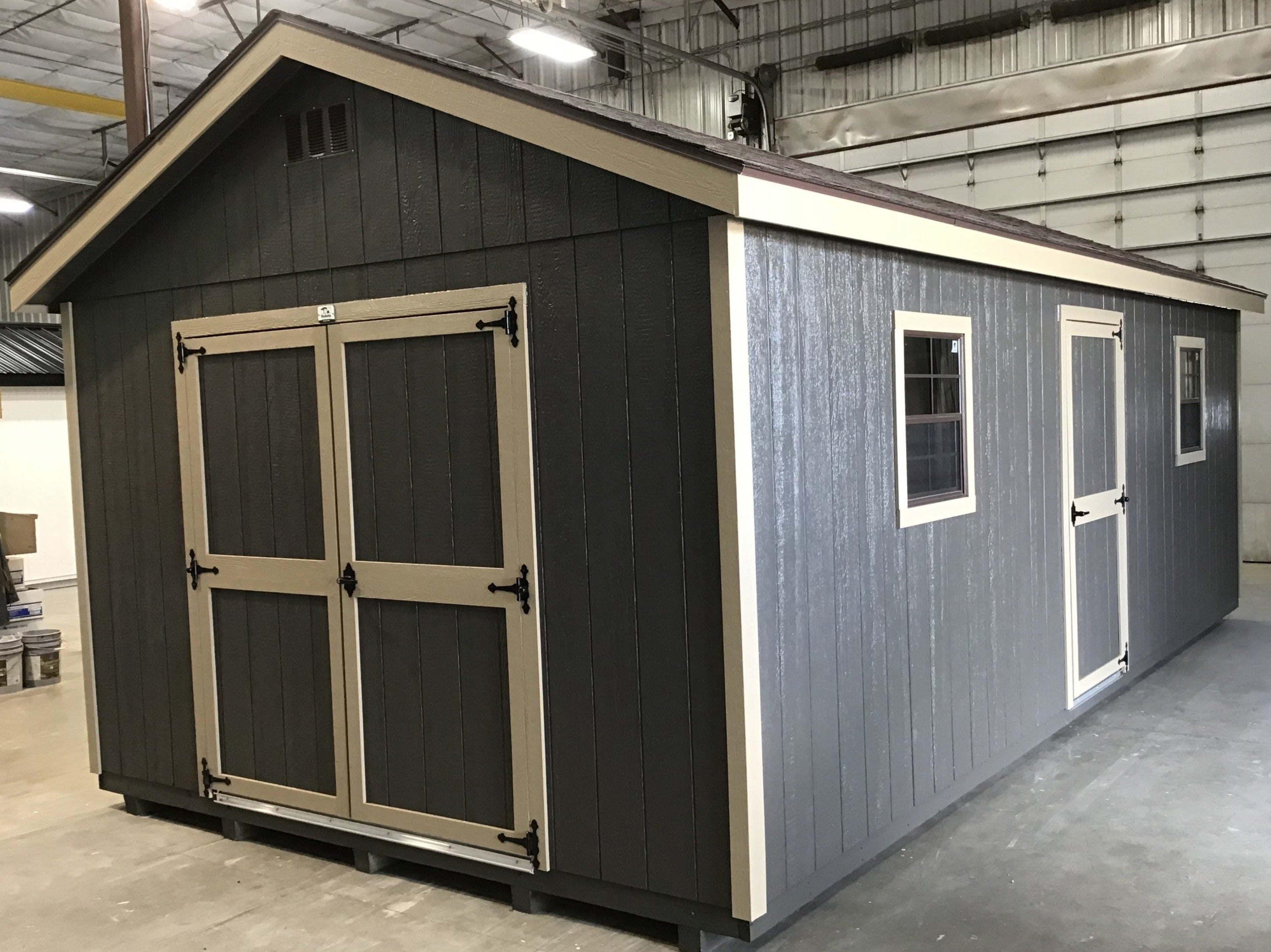 12X24 Everyday Backyard Shed Package XL With Wood Panel Siding