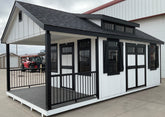 12X24 7/12 Classic Gable Porch Located in Cannon Falls Minnesota