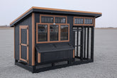 06X12 Skillion Combination Coop Located At the Minneapolis Home & Garden Show