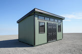 10X16 Modern Backyard Shed Package Located in Milbank South Dakota