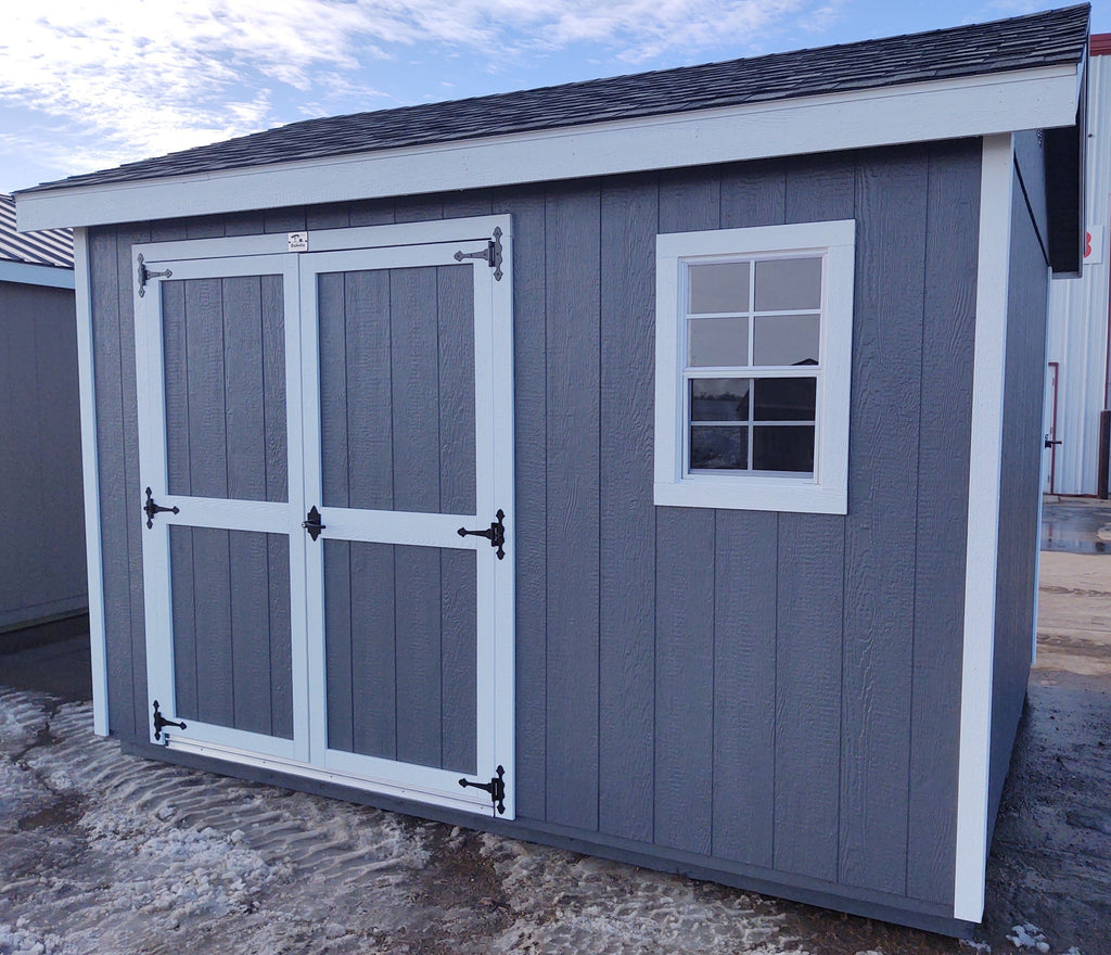 10X12 Everyday Backyard Shed Package With Wood Panel Siding Located in Ham Lake Minnesota