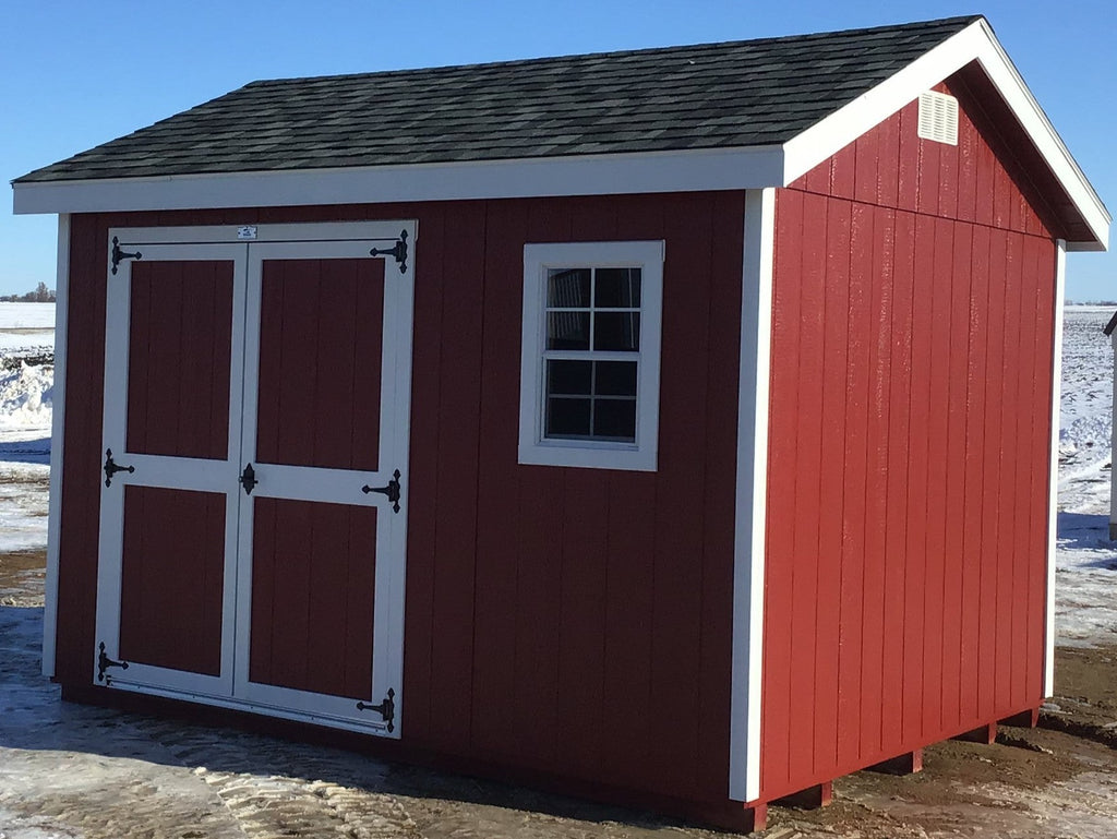 10X12 Everyday Backyard Shed Package With Wood Panel Siding Located in Mankato Minnesota