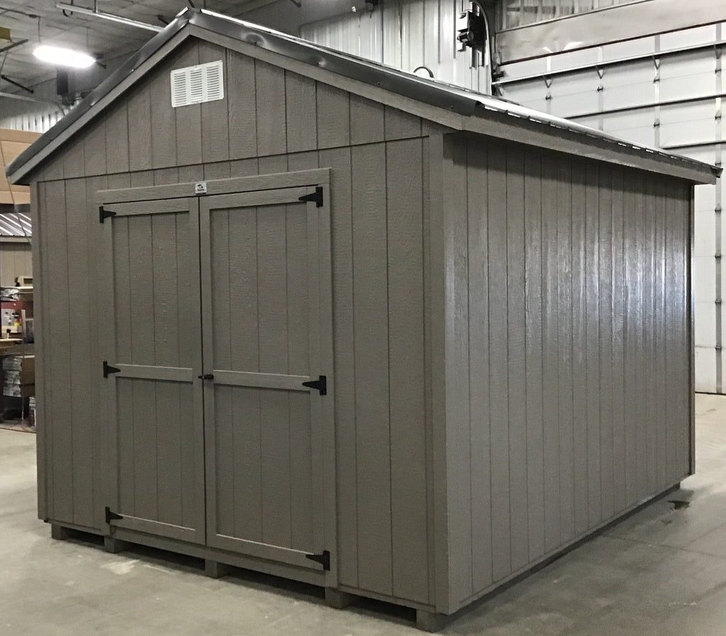 10X12 Utility Ranch Wood Panel Shed Located in Brownton Minnesota