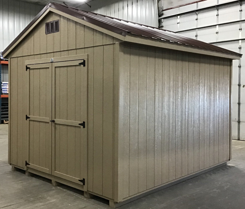 10X12 Utility Ranch Wood Panel Shed Located in Brownton Minnesota