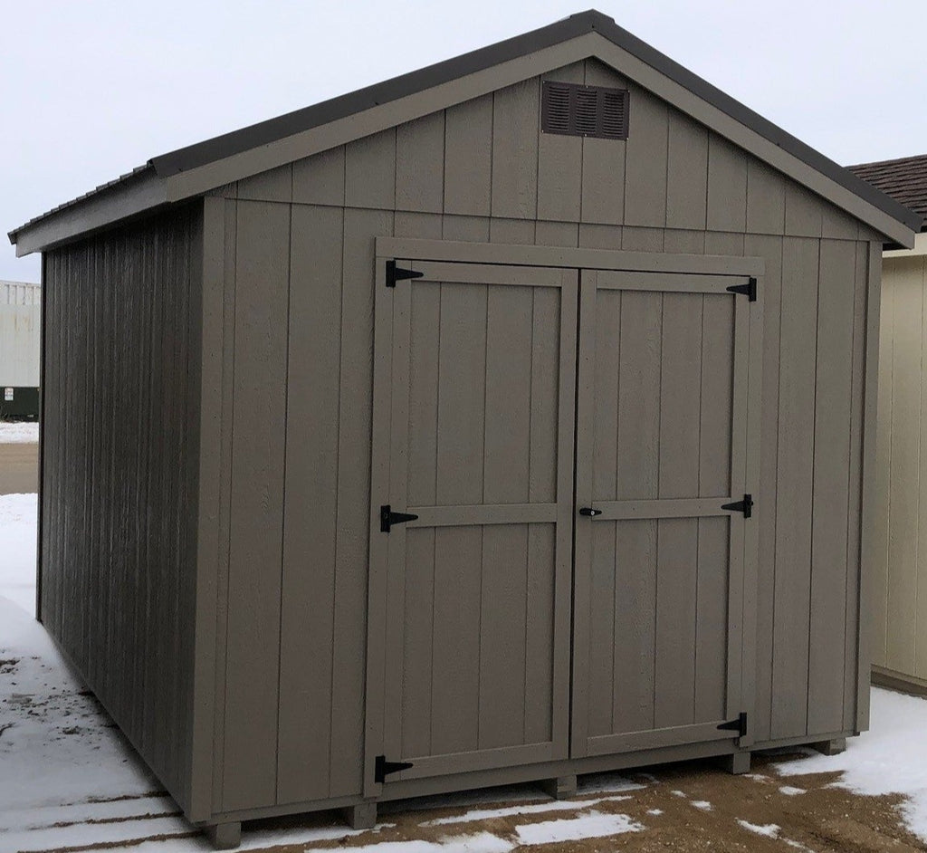 10X12 Utility Ranch Wood Panel Shed Located in Sioux Falls South Dakota PETERBILT