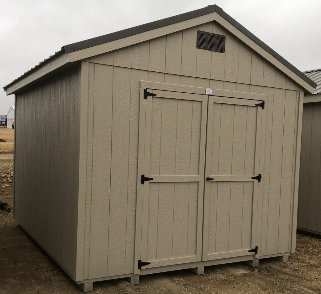 10X12 Utility Ranch Wood Panel Shed Located in Sioux Falls South Dakota PETERBILT