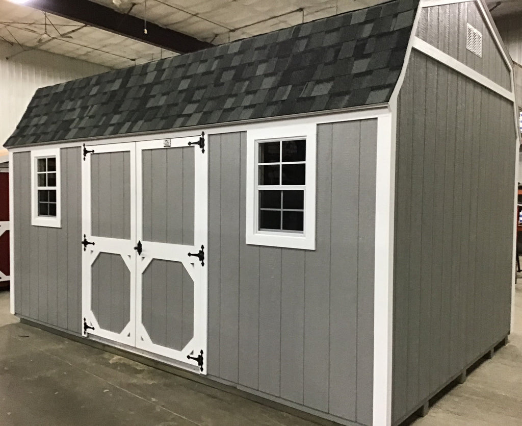 10X16 Everyday Backyard Shed Package With Wood Panel Siding Located in Sioux Falls South Dakota PETERBILT