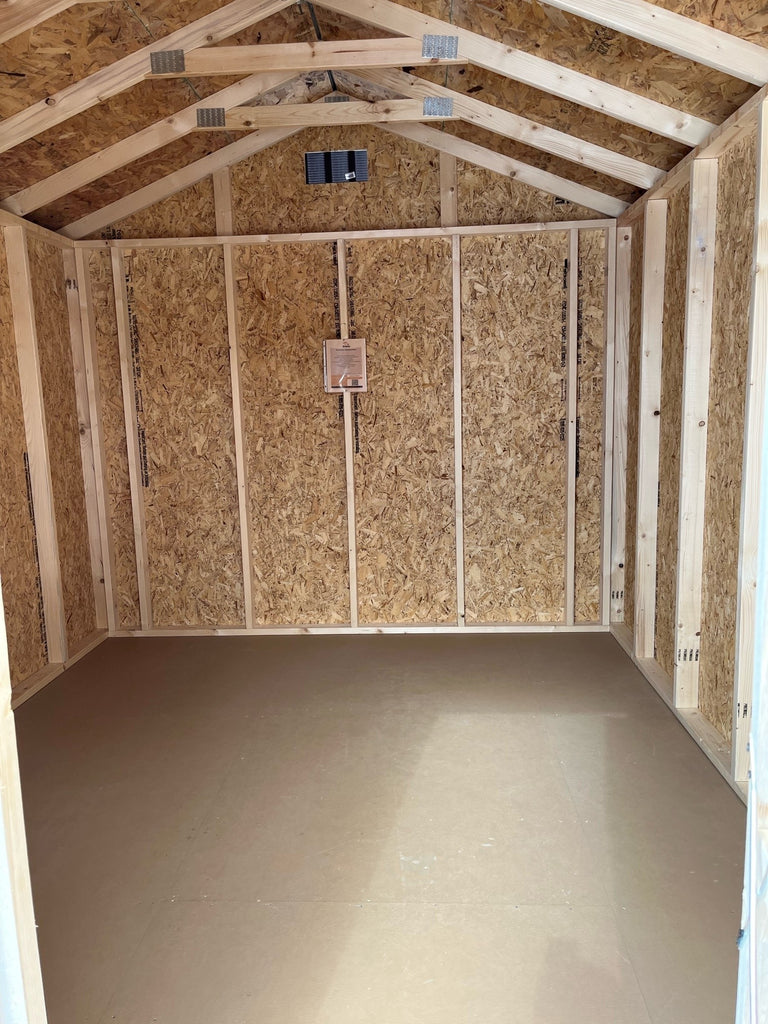 10X12 Utility Ranch Wood Panel Shed Located in Delano Minnesota