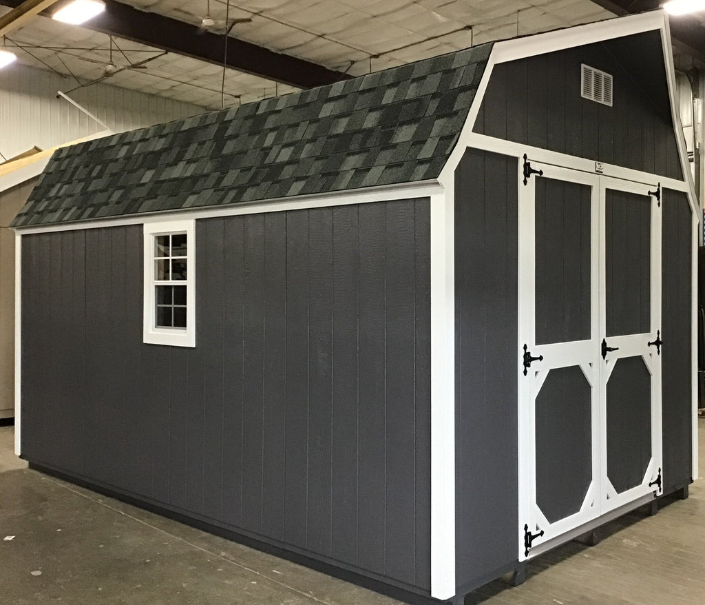 10X16 Everyday Backyard Shed Package With Wood Panel Siding Located in Sioux Falls South Dakota PETERBILT