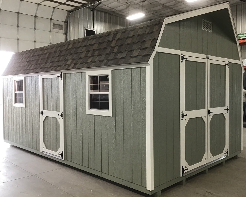 12X20 Everyday Backyard Shed Package XL With Wood Panel Siding Located in Litchfield Minnesota