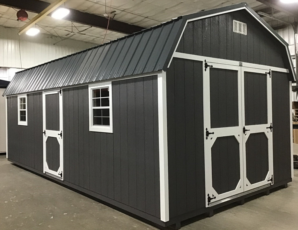 12X24 Everyday Backyard Shed Package XL With Wood Panel Siding Located in Worthington Minnesota