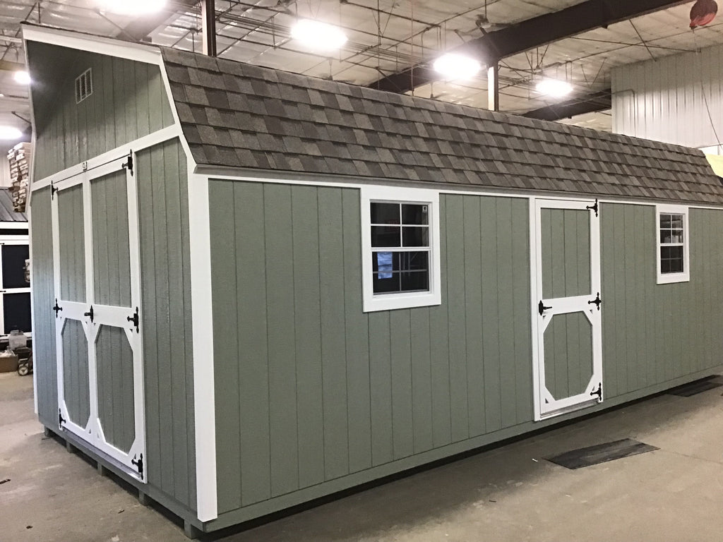 12X24 Everyday Backyard Shed Package XL With Wood Panel Siding Located in Brookings South Dakota