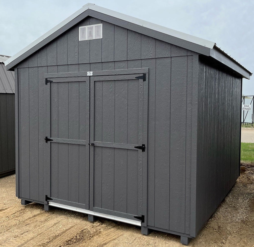 10X12 Utility Ranch Wood Panel Shed Located in Parkers Prairie Minnesota