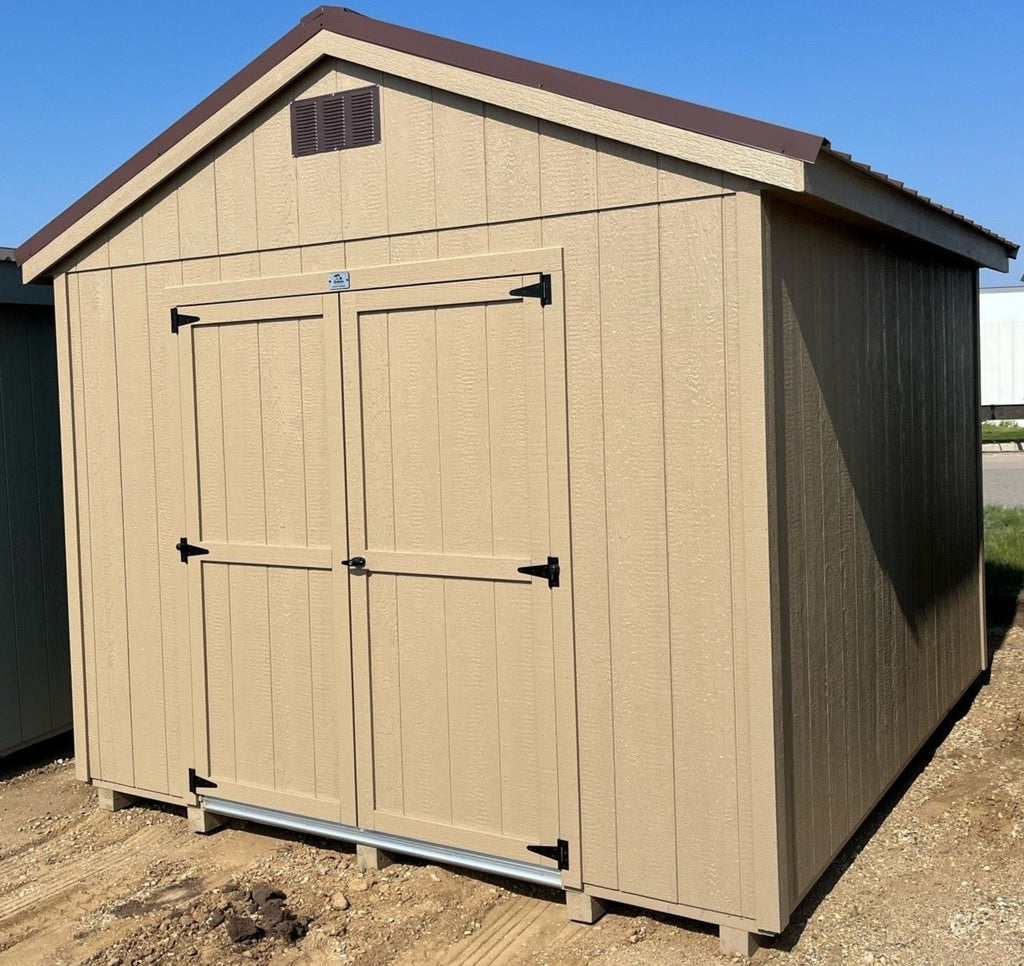 10X12 Utility Ranch Wood Panel Shed Located in Benson Minnesota