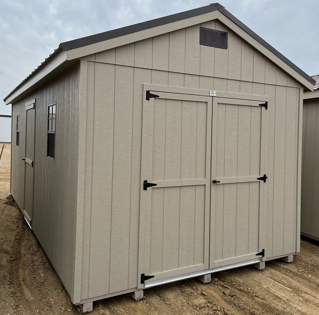 10X20 Utility Ranch Wood Panel Shed Located in Breckenridge Minnesota