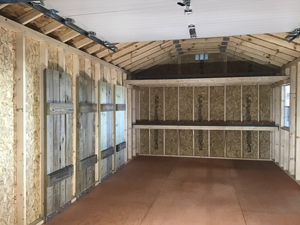 12X20 Farm Garage Storage Package With Wood Panel Siding Located in St. Joseph Minnesota