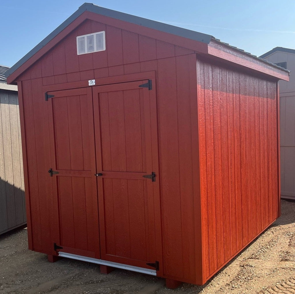 08X10 Utility Ranch Wood Panel Shed Located in Byron Minnesota