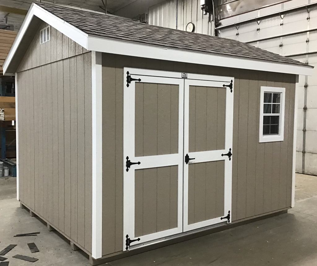 10X12 Everyday Backyard Shed Package With Wood Panel Siding Located in Brainerd Minnesota