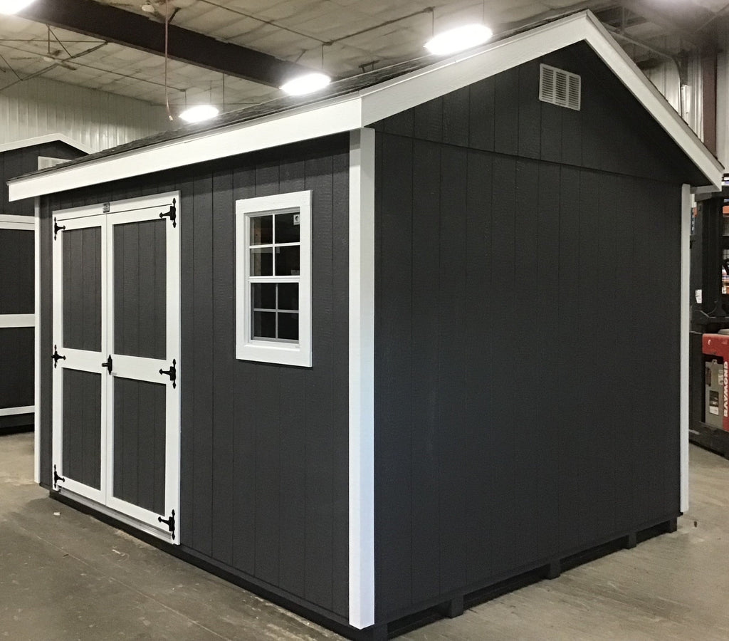 10X12 Everyday Backyard Shed Package With Wood Panel Siding Located in Brookings South Dakota