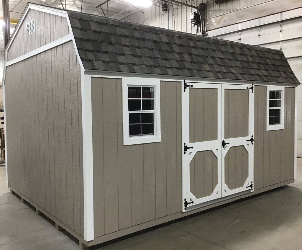 12X16 Everyday Backyard Shed Package With Wood Panel Siding Located in Brainerd Minnesota