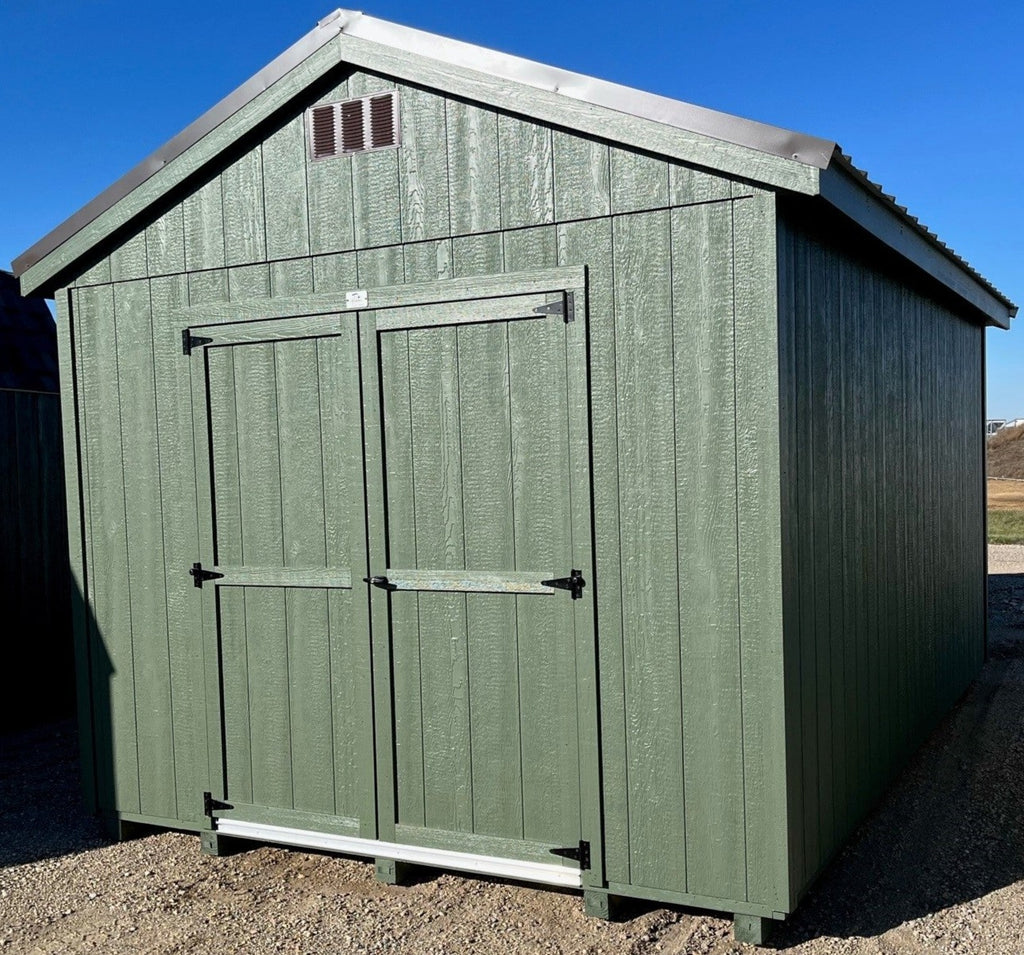 10X16 Utility Ranch Wood Panel Shed Located in Kimball Minnesota