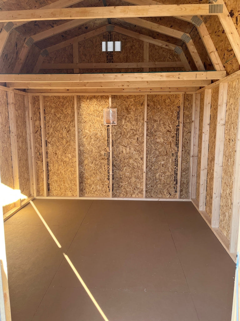 10X12 Utility High Barn Wood Panel Shed Located in Brownton Minnesota