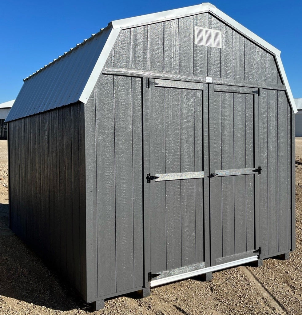 10X12 Utility High Barn Wood Panel Shed Located in Brownton Minnesota