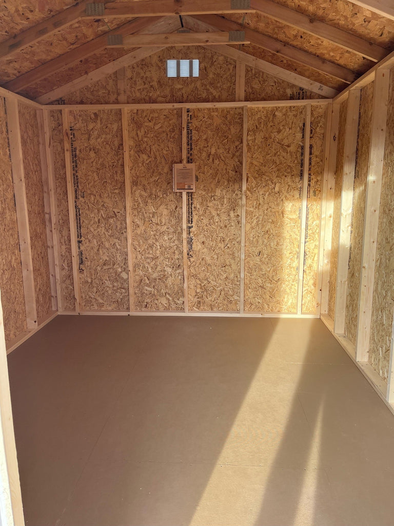 10X12 Utility Ranch Wood Panel Shed Located in Mankato Minnesota