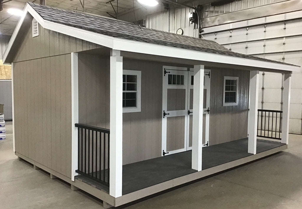 14X20 With Wood Panel Siding ** Roofline - Farmhouse Porch W/Porch** Located in Milbank South Dakota