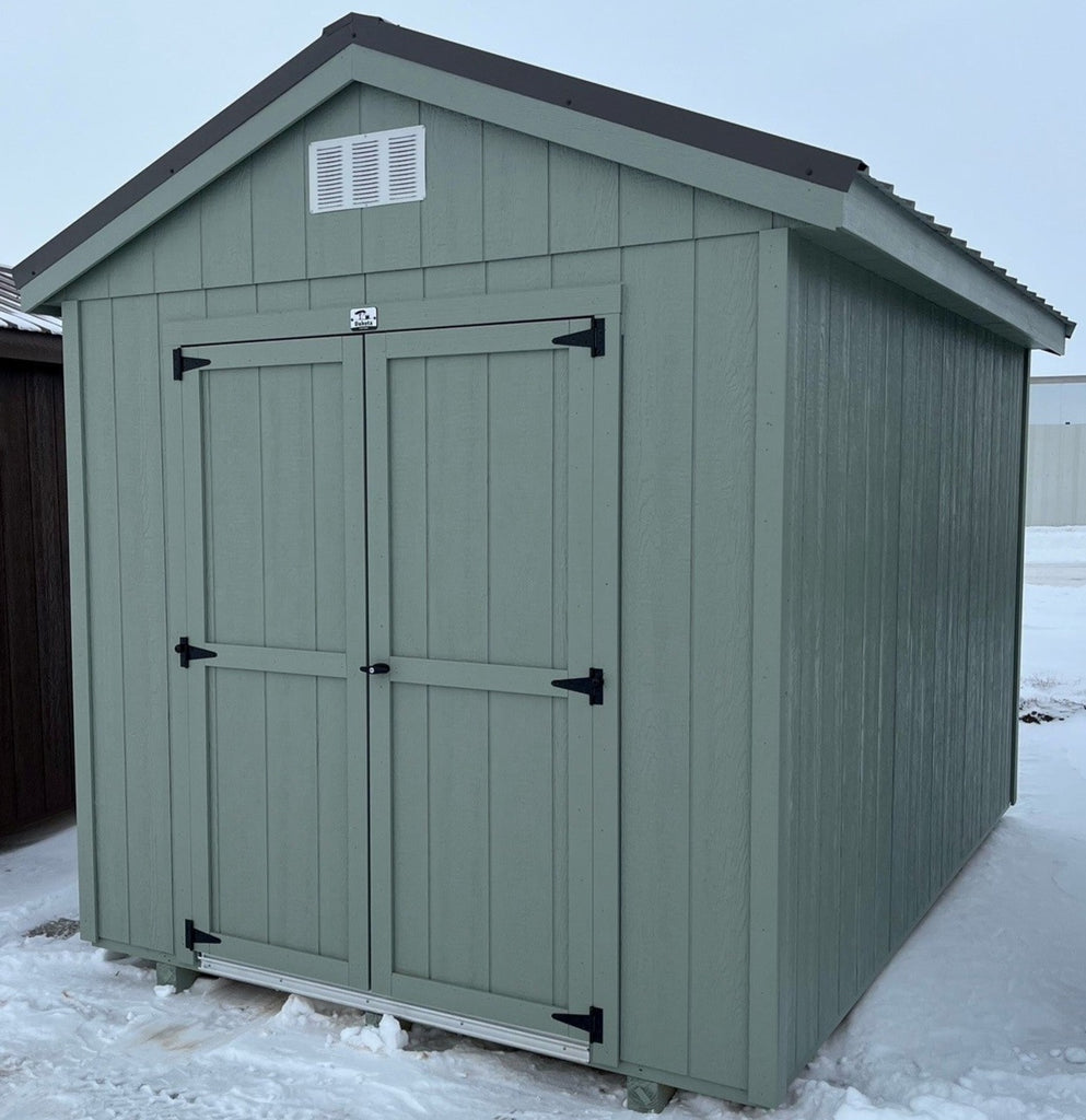 08X12 Utility Ranch Wood Panel Shed Located in Milbank South Dakota