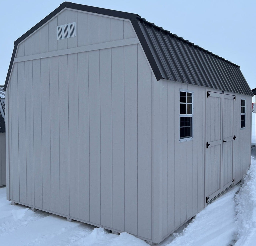 10X16 Utility High Barn Wood Panel Shed Located in Milbank South Dakota