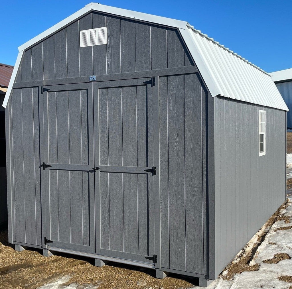 10X16 Utility High Barn Wood Panel Shed Located in Milbank South Dakota