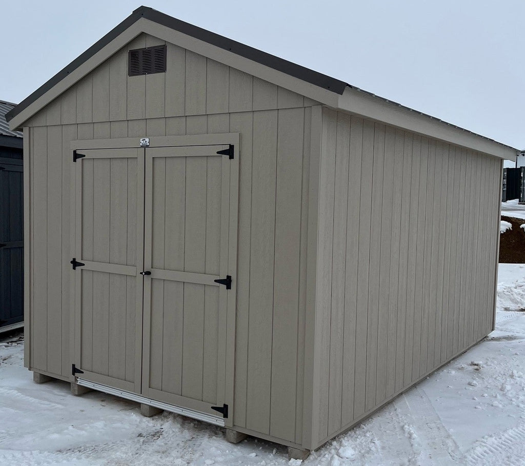 10X16 Utility Ranch Wood Panel Shed Located in Milbank South Dakota