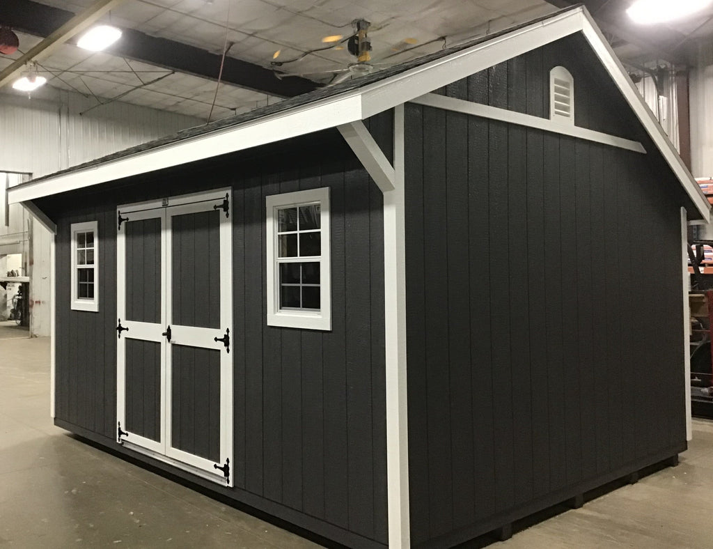 12X16 Everyday Backyard Shed Package With Wood Panel Siding Located in Deerwood Minnesota