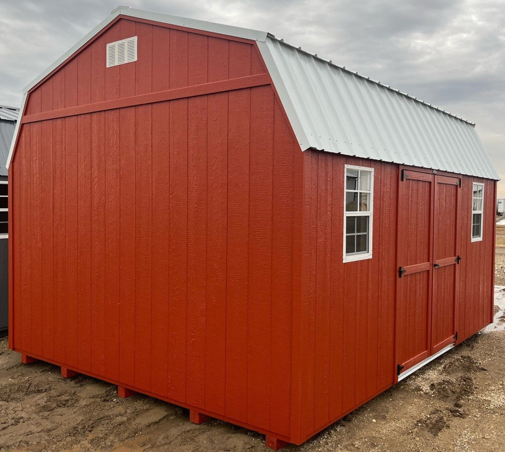 12X16 Utility High Barn Wood Panel Shed Located in Brookings South Dakota