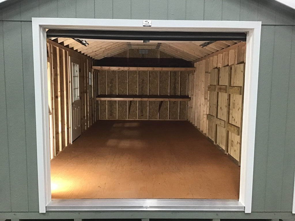 12X24 Farm Garage Storage Package With Wood Panel Siding Located in Parkers Prairie Minnesota