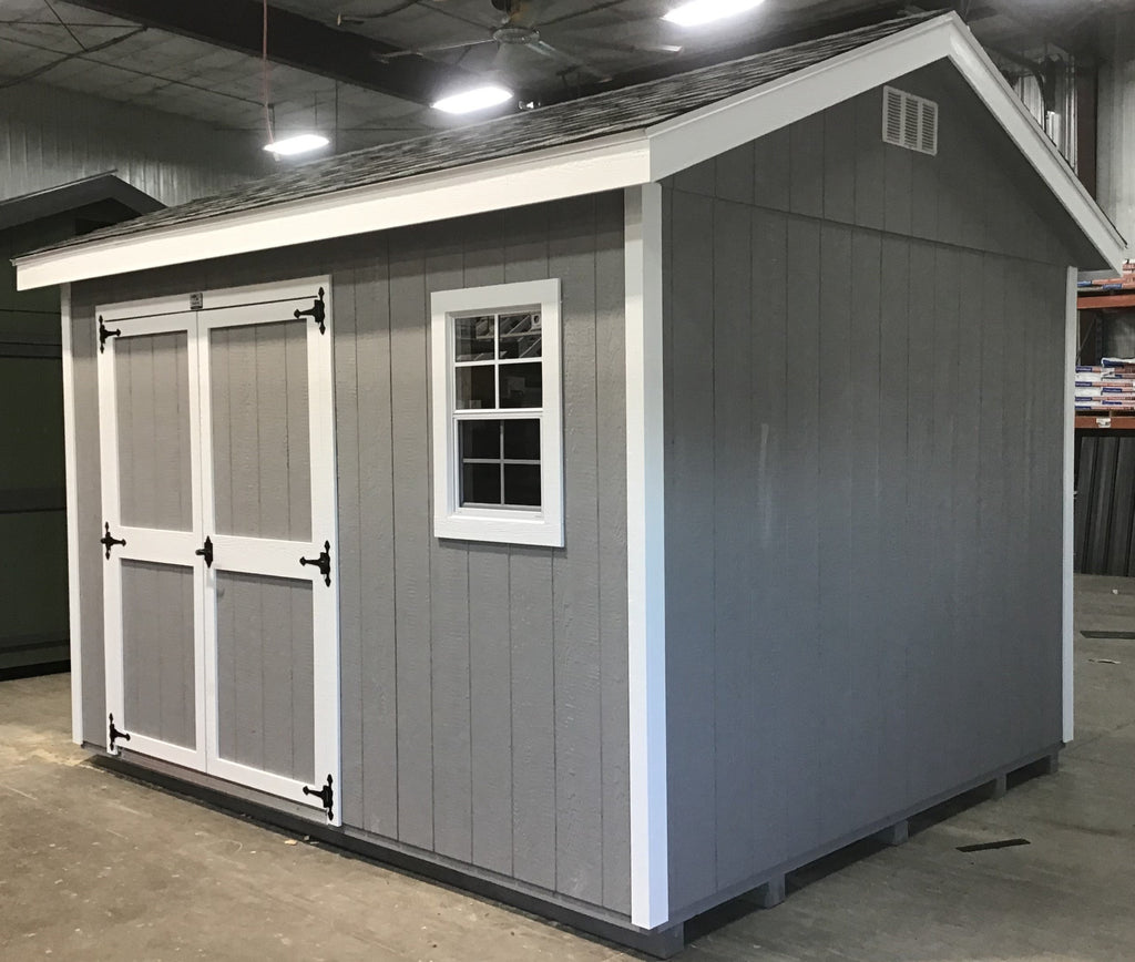 10X12 Everyday Backyard Shed Package With Wood Panel Siding Located in Montgomery Minnesota