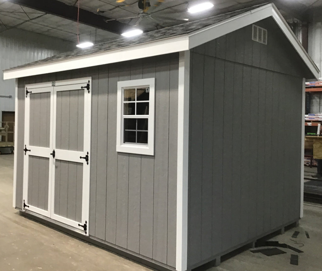 10X12 Everyday Backyard Shed Package With Wood Panel Siding Located in St. Cloud Minnesota