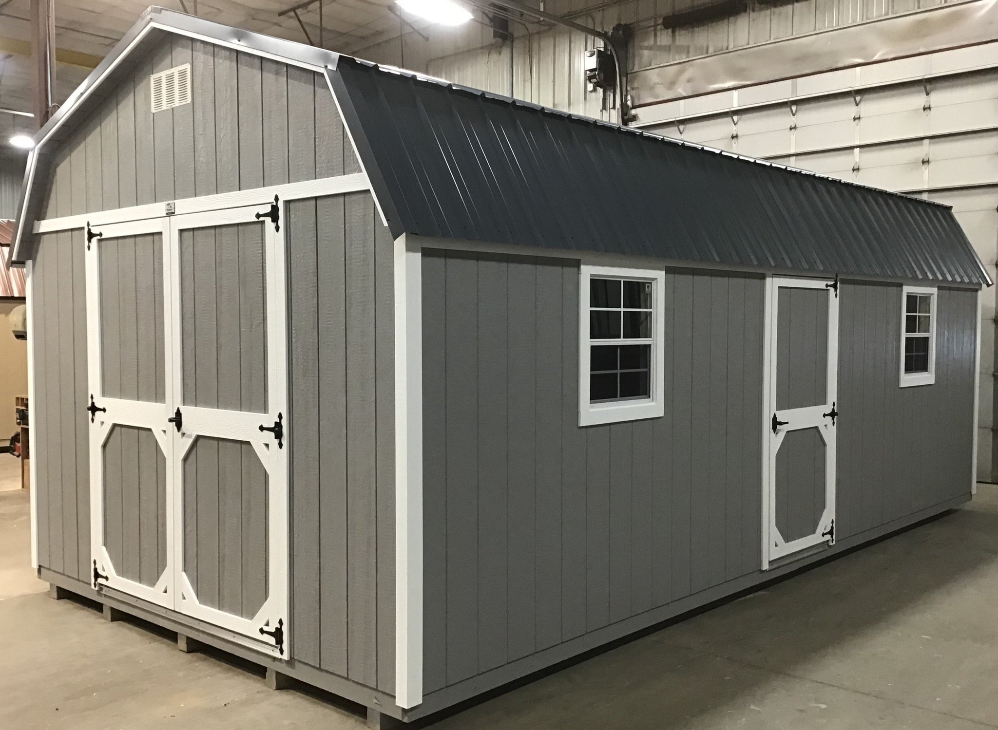 12X24 Everyday Backyard Shed Package XL With Wood Panel Siding Located ...