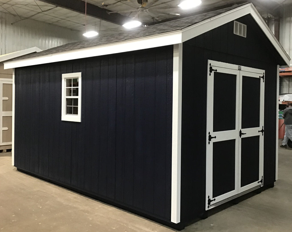 10X16 Everyday Backyard Shed Package With Wood Panel Siding Located in Aberdeen South Dakota