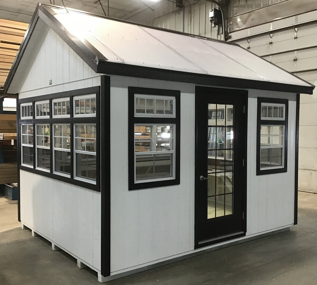 10X12 Green House Wrap Around With Wood Panel Siding Located in Yankton South Dakota
