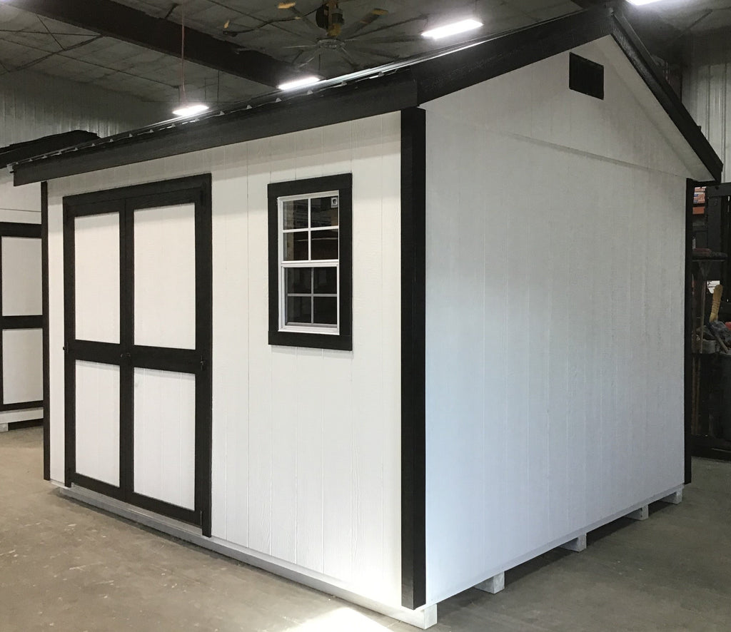 10X12 Everyday Backyard Shed Package With Wood Panel Siding Located in Milbank South Dakota