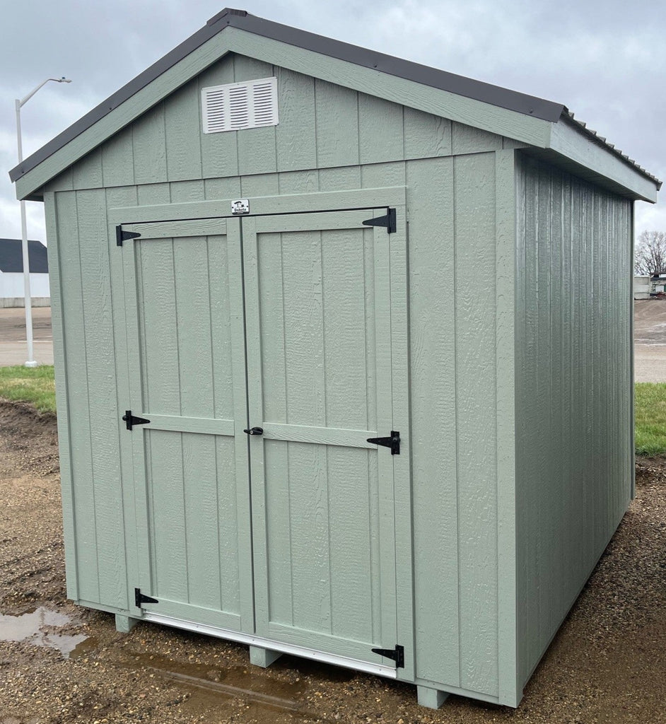 08X10 Utility Ranch Wood Panel Shed Located in Milbank South Dakota