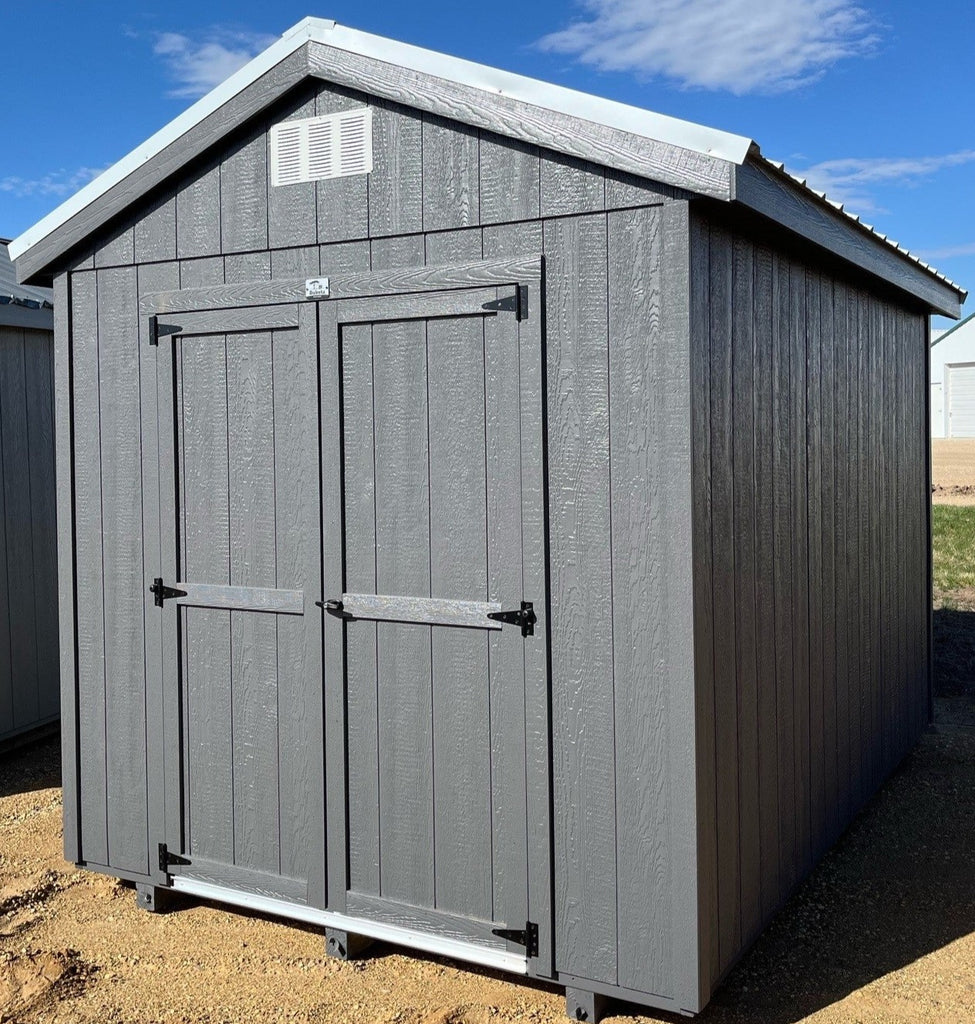 08X12 Utility Ranch Wood Panel Shed Located in Volga South Dakota