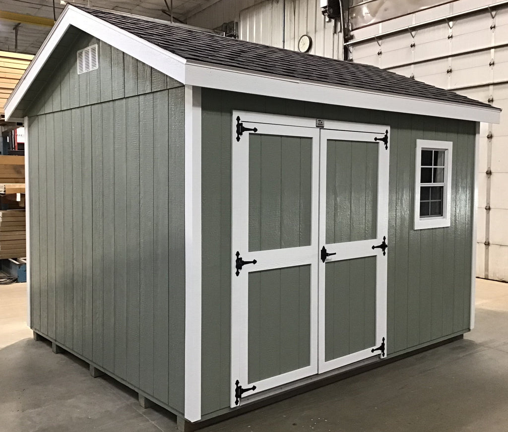 10X12 Everyday Backyard Shed Package With Wood Panel Siding Located in Milbank South Dakota