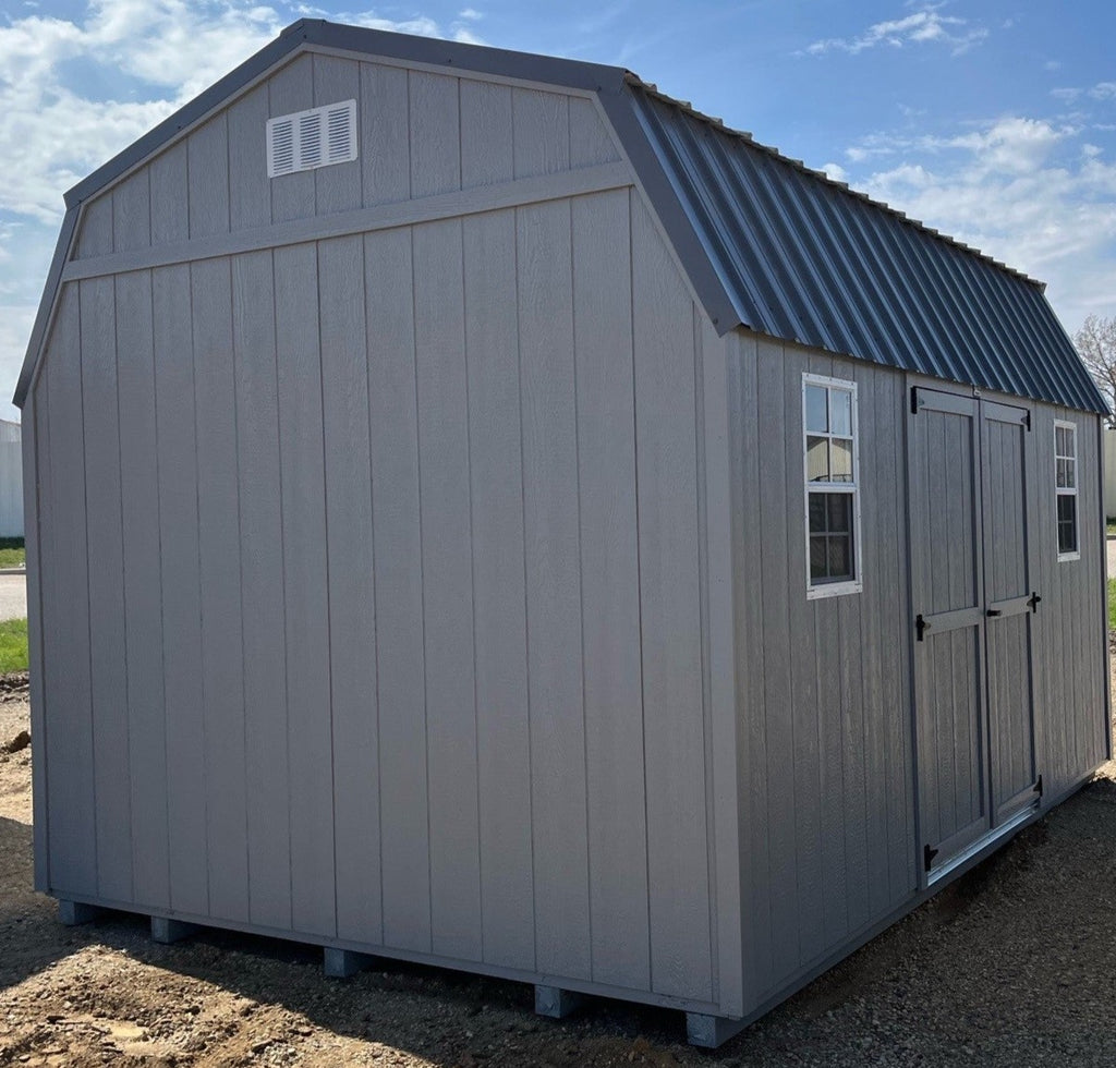 10X16 Utility High Barn Wood Panel Shed Located in Volga South Dakota