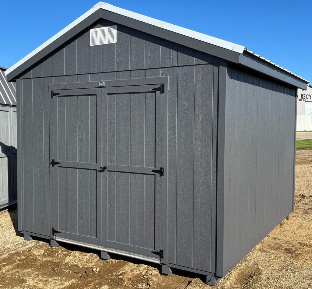 10X12 Utility Ranch Wood Panel Shed Located in Volga Minnesota
