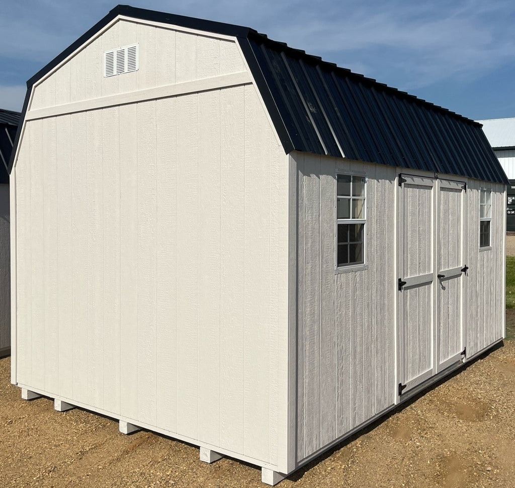10X16 Utility High Barn Wood Panel Shed Located in Willmar Minnesota